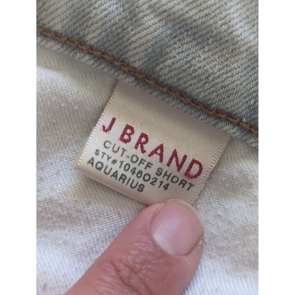 J Brand Shorts Womens 28 Jean Denime Light Wash Cut Off Aquarius Frayed Hem - Picture 6 of 10